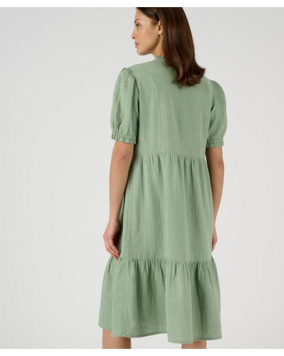 Damart Pure Cotton Tiered Dress