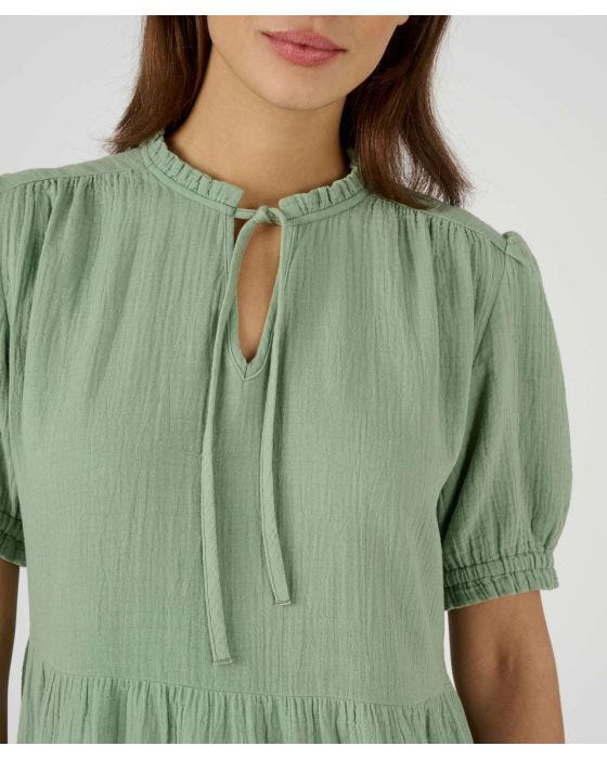 Damart Pure Cotton Tiered Dress