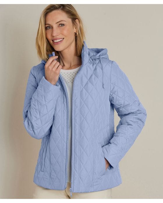 Damart Rain Bouncer Quilted High Neck Parka