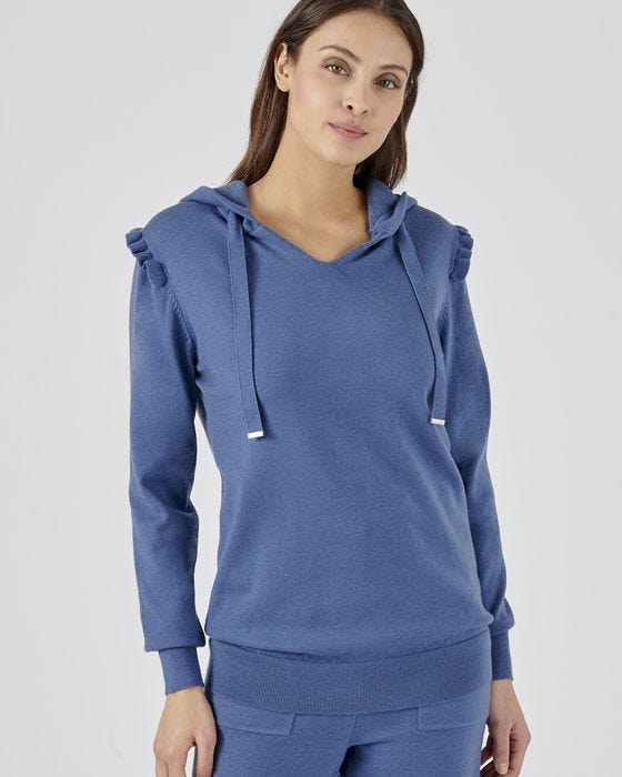 Damart Recycled Thermal Knitted Hoodie