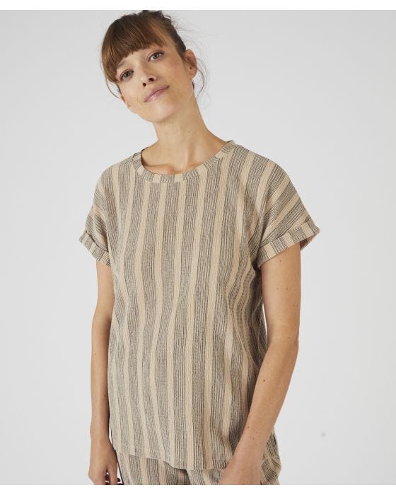 Damart Relaxed Fit Stripe Top