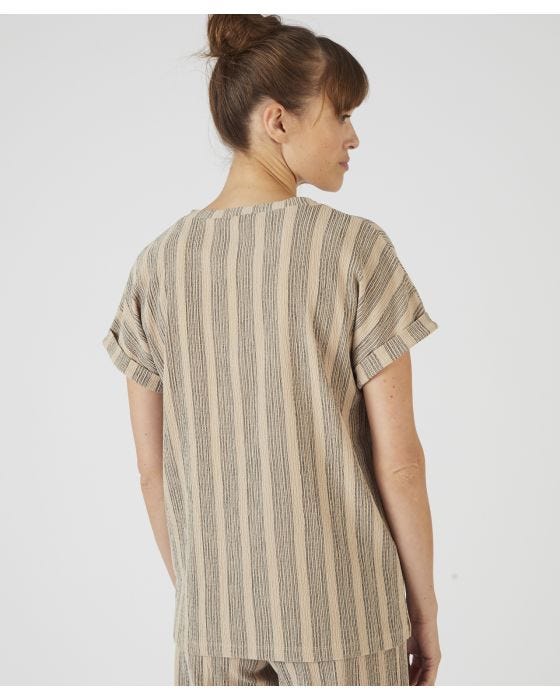 Damart Relaxed Fit Stripe Top