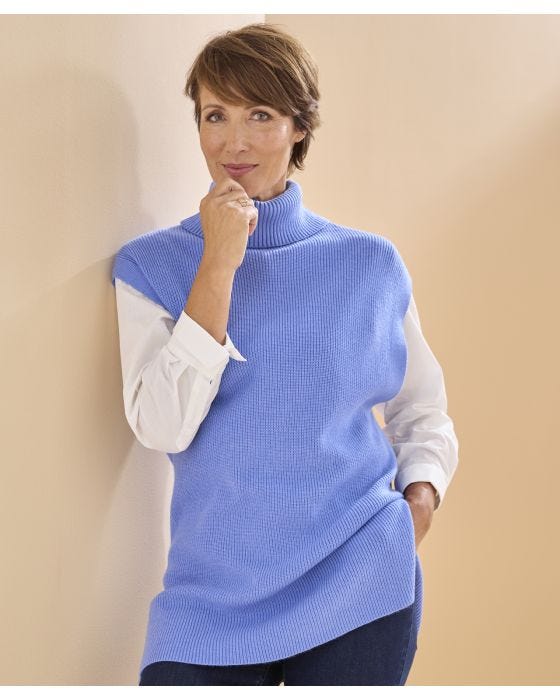 Damart Roll Neck Ribbed Jumper