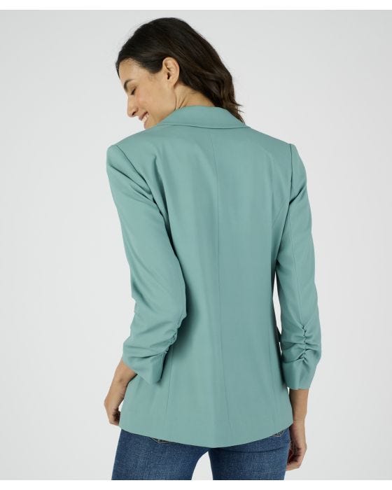 Damart Ruched Sleeve Tailored Jacket
