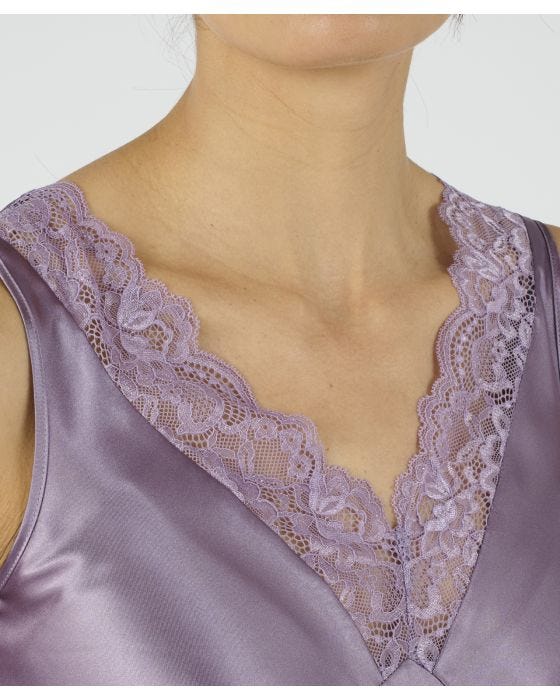 Damart Satin Lace Trim Nightdress