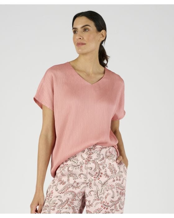 Damart Satin Look Top