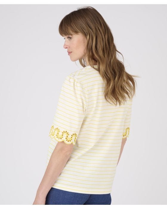 Damart Scallop Edge Cotton T-shirt