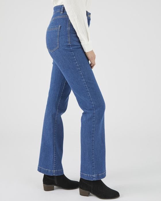 Damart Secret Stretch Denim Slim Flares