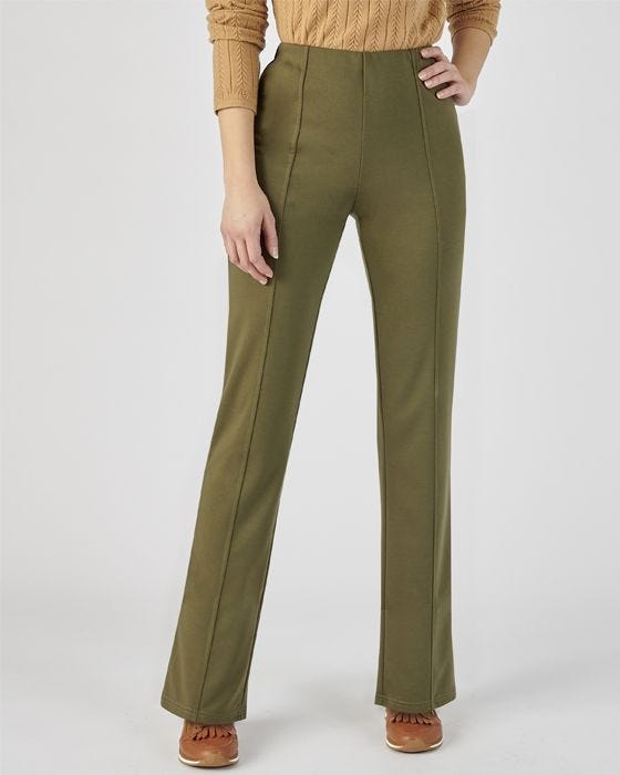 Damart Secret Stretch Ponte Straight-Leg Trousers