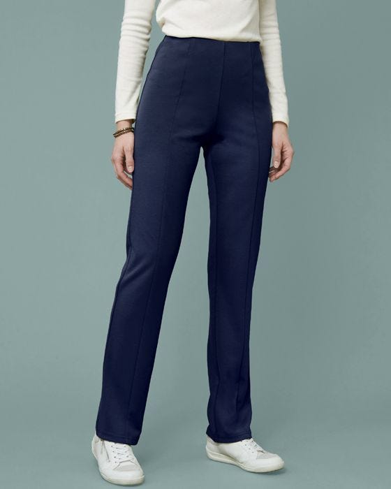 damart Secret Stretch Ponte Straight-Leg Trousers