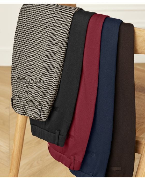 Damart Secret Stretch Ponte Tapered-leg Trousers