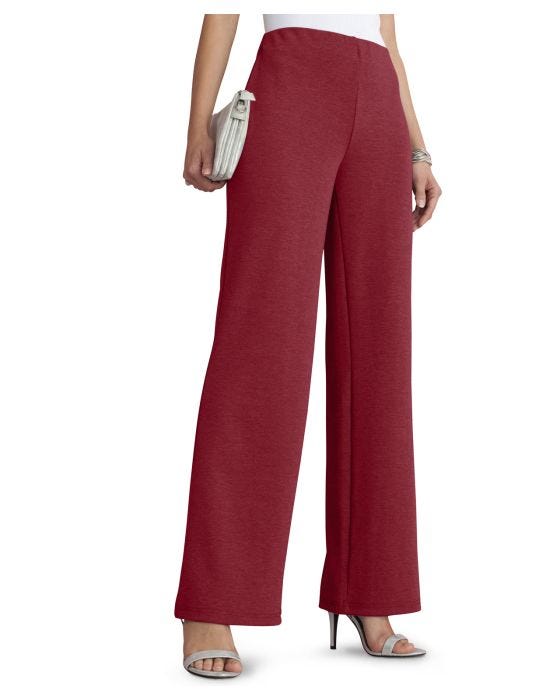 Damart Secret Stretch Ponte Wide-leg Trousers