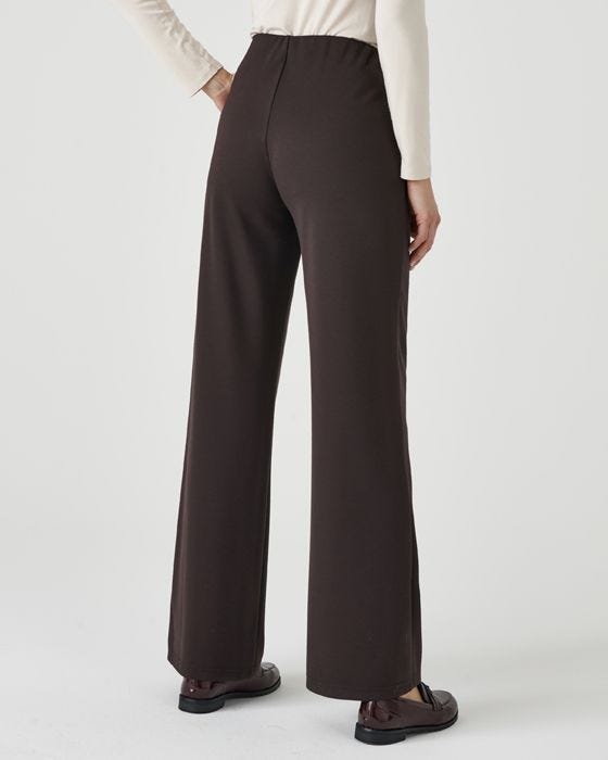 Damart Secret Stretch Ponte Wide-leg Trousers