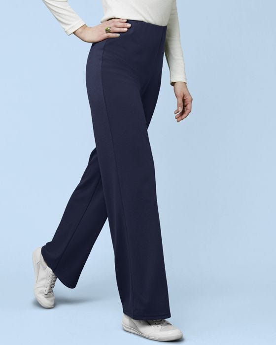 Damart Secret Stretch Ponte Wide-leg Trousers