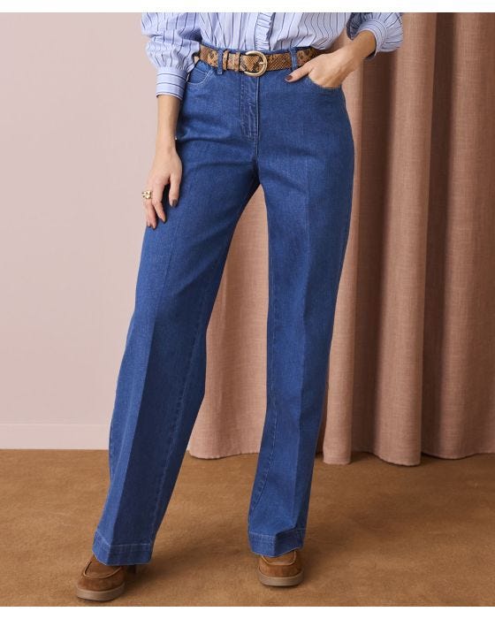 Damart Secret Stretch Wide Leg Jeans
