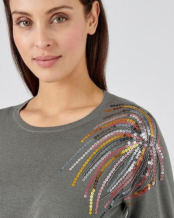 Damart Sequin Detail Jumper