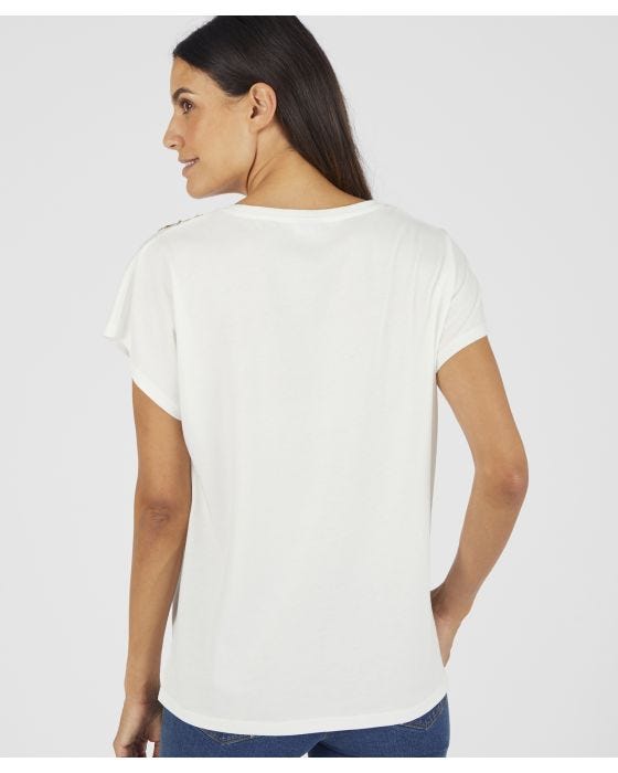 Damart Sequin Detailed T-shirt