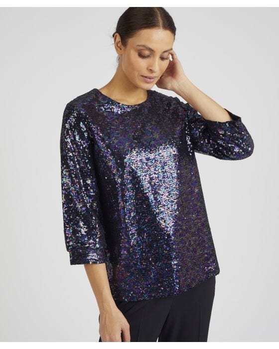 Damart Sequin Top