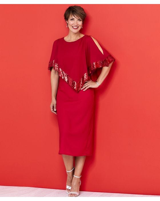 damart Sequin trimmed Dress