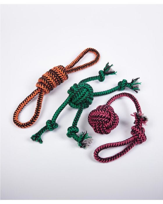 damart Set 3 rope dog toys