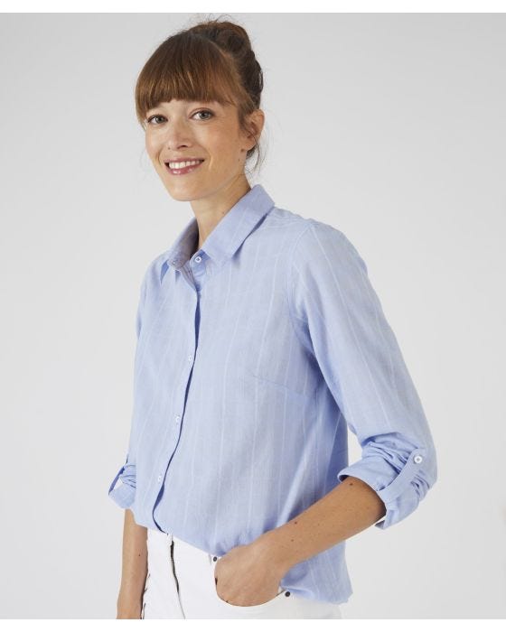 Damart Sheer Check Blouse