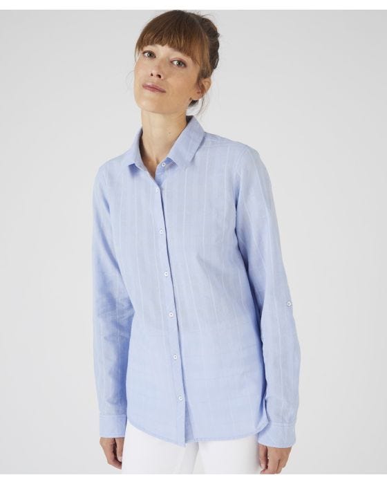 Damart Sheer Check Blouse