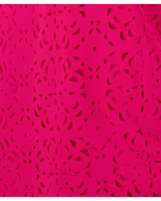 Damart Sheer Short Sleeved Lined Detail Top