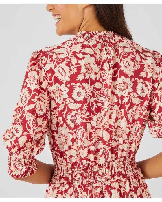 Damart Short Sleeve Elasticated Waist Dress