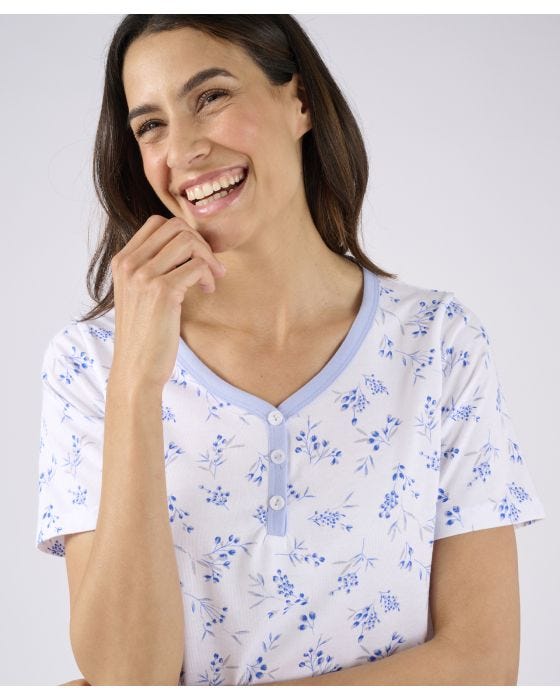 Damart Short Sleeve Jersey Nightdress