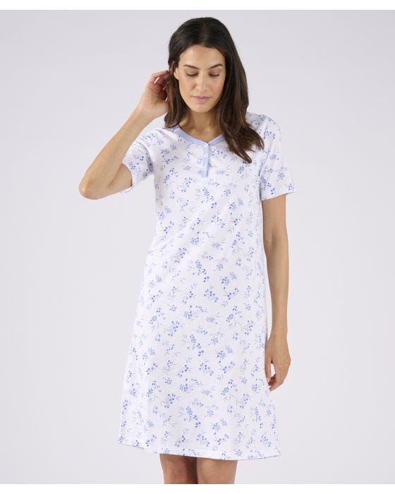 Damart Short Sleeve Jersey Nightdress