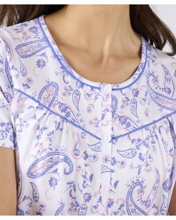 Damart Short Sleeve Jersey Nightdress