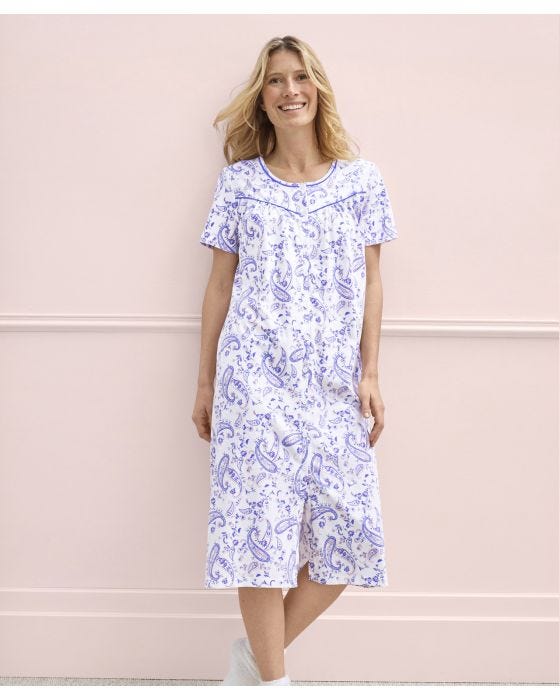damart Short Sleeve Jersey Nightdress