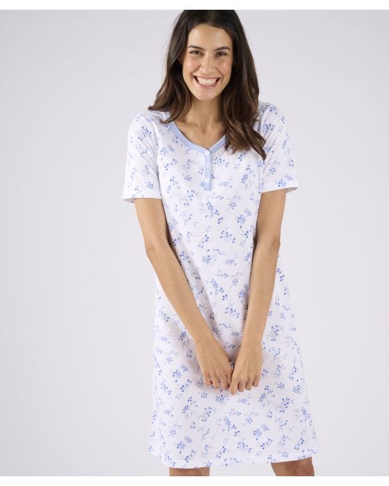 damart Short Sleeve Jersey Nightdress