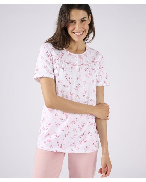 Damart Short Sleeve Jersey Pyjamas