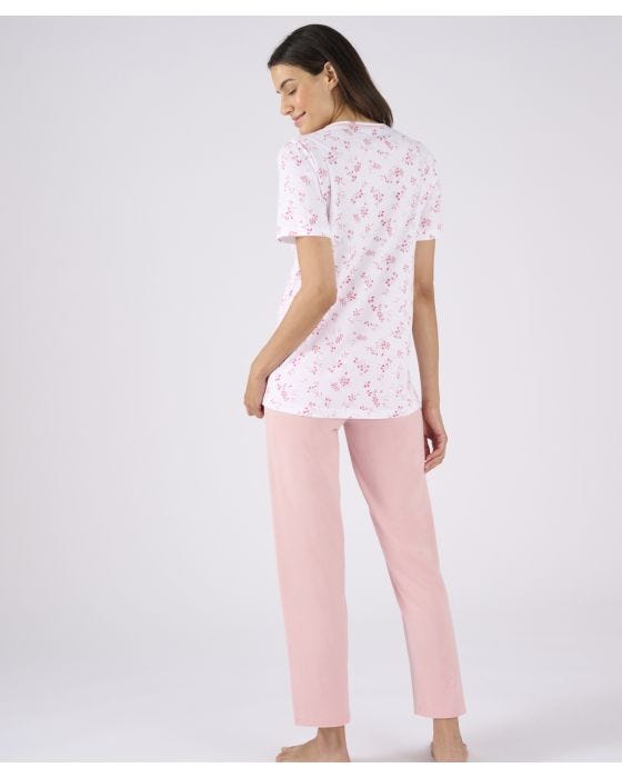 Damart Short Sleeve Jersey Pyjamas