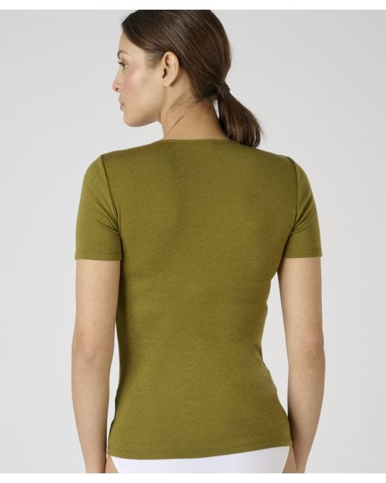 Damart Short Sleeve V-Neck T-shirt