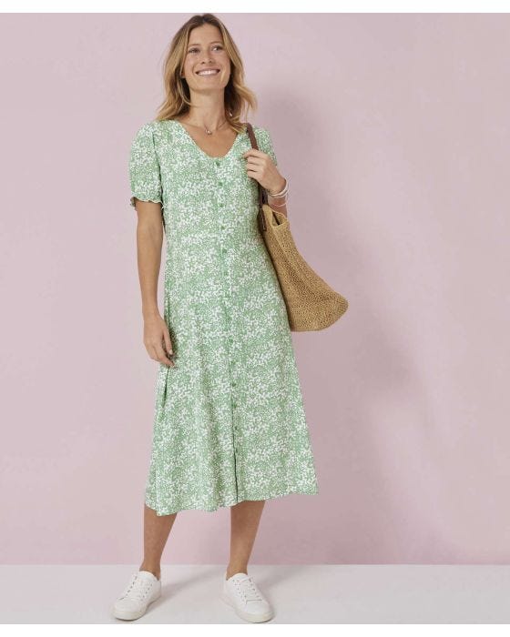 damart Short Sleeved Button-through Dress