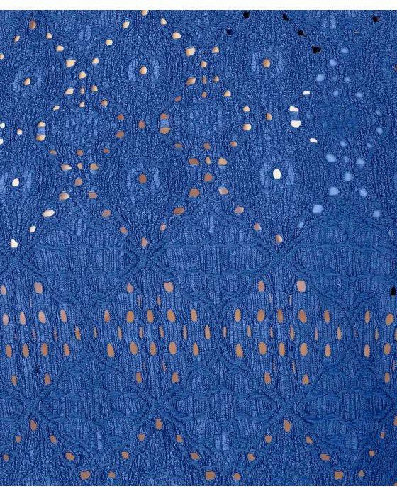 Damart Short Sleeved Pointelle Detail Top