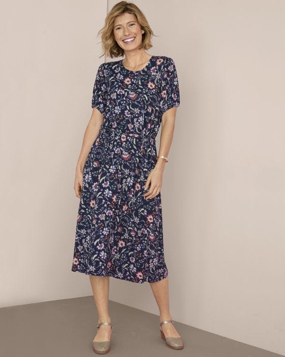 damart Short Sleeved Stretch Jersey Dress