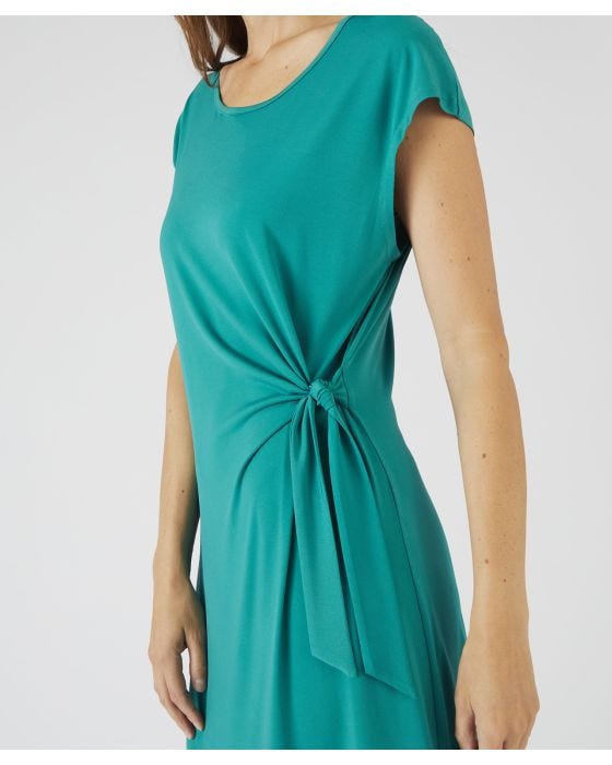 Damart Side Knot Tie Detail Jersey Dress
