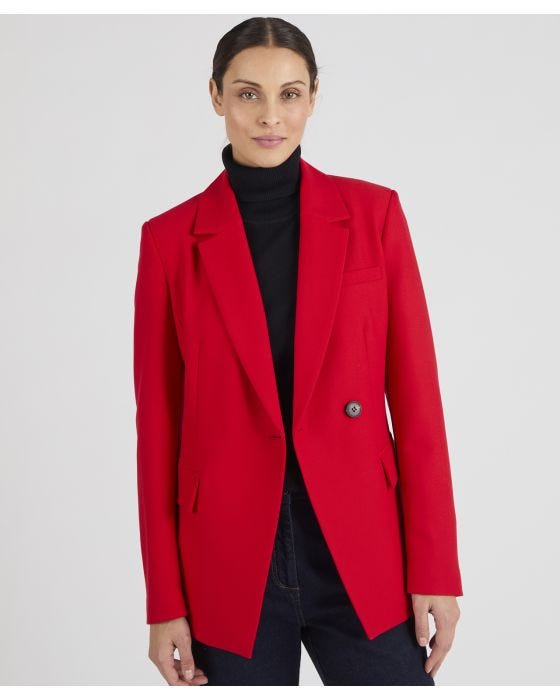 Damart Single Breasted Asymmetric Jacket