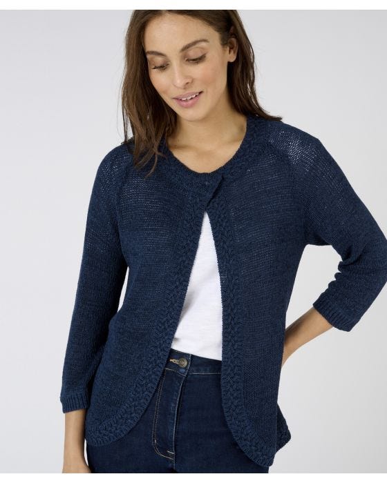 Damart Single Button Cardigan