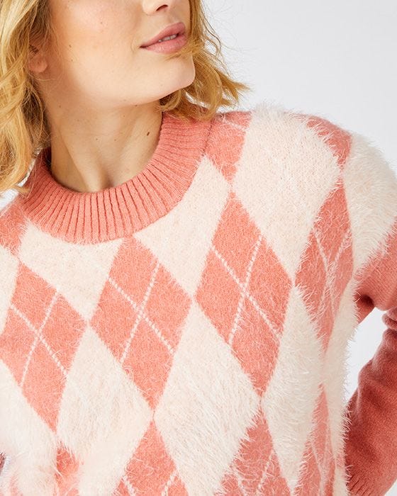 Damart Skin Soft Argyle Jumper
