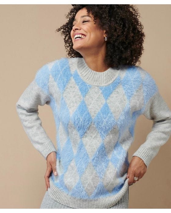 damart Skin Soft Argyle Jumper