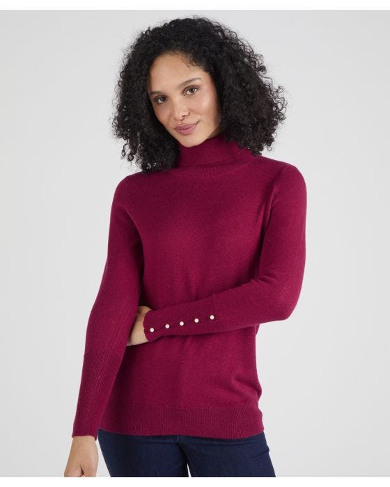 Damart Skin Soft Button Sweater