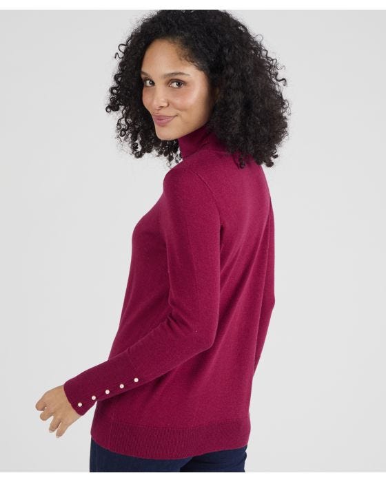 Damart Skin Soft Button Sweater