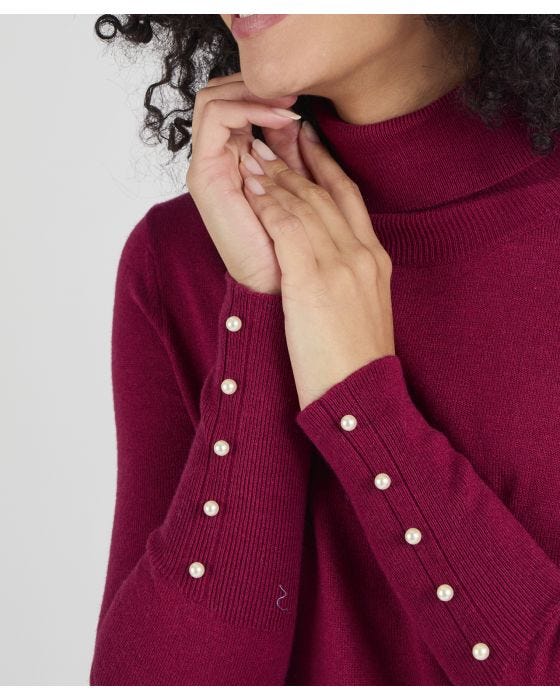 Damart Skin Soft Button Sweater