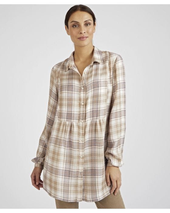 Damart Skin Soft Check Blouse