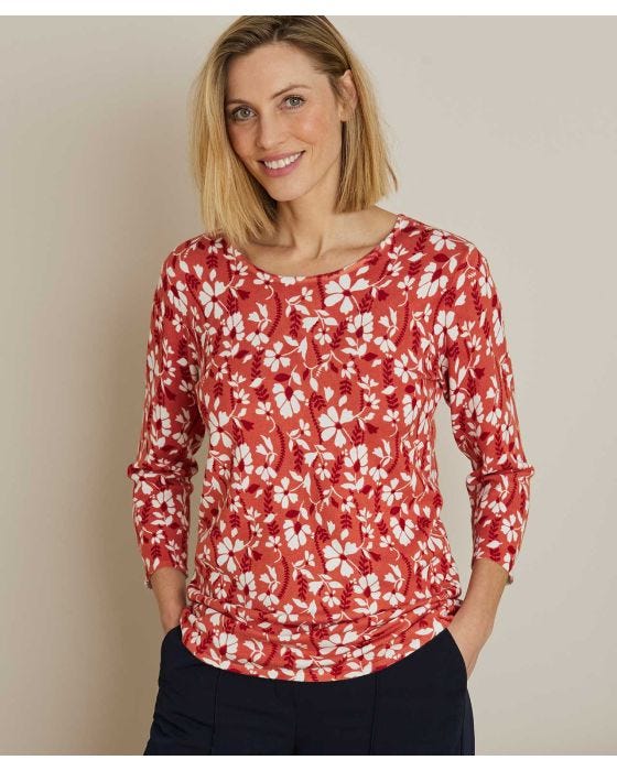 damart Skin Soft Floral Print Jumper