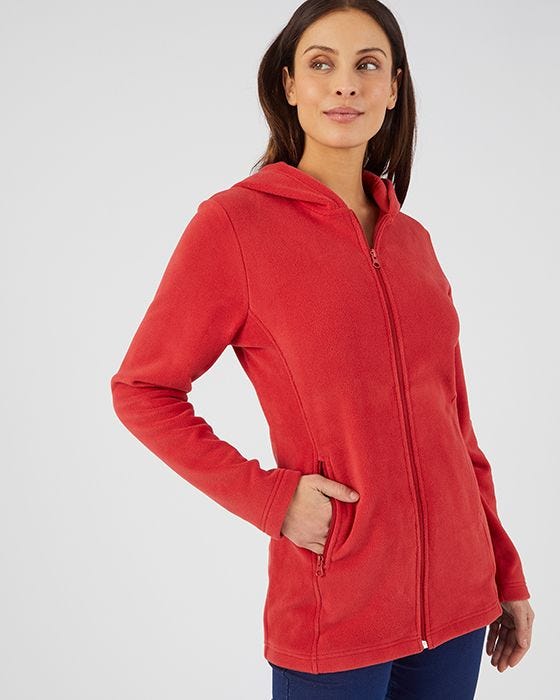 Damart Skin Soft Hooded Zip-up Fleece